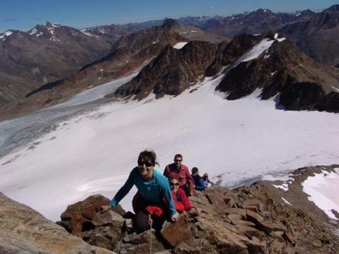Ötztaler Gipfeltouren mit der Bergschule Oberallgäu: Aufstieg zur Finail Spitze