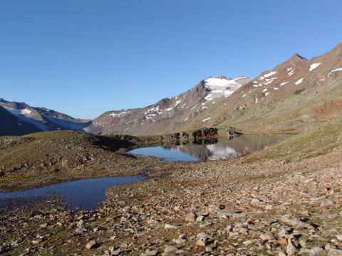 Ötztaler Gipfeltouren mit der Bergschule Oberallgäu:  Aufstieg zur Gletschermoräne