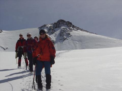Ötztaler Gipfeltouren mit der Bergschule Oberallgäu: Abstieg von der Wildspitze