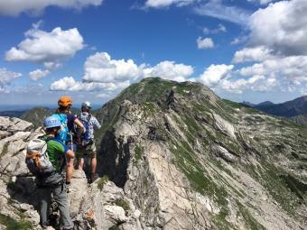 Hindelanger Klettersteig Tagestour: über den Grat