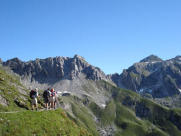 Steinbocktour durch die Allgäuer Alpen: Aufsiteg zur Krottenkopfscharte