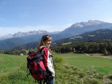 E5 Bozen - Trient:  Blick in die Dolomiten Gruppe