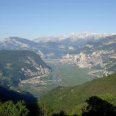 Bozen - Trient E5 Alpenüberquerung: Ausblick in das Etschtal