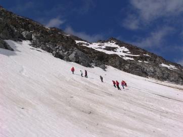 Eiskurs und Felsausbildung Kaunertal Ötztaler Alpen: Ausbildung im Schnee