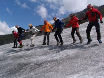 Eiskurs und Felsausbildung Kaunertal Ötztaler Alpen: Gruppenausbildung