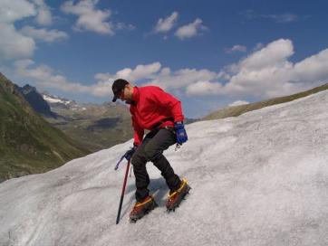 Eiskurs und Felsausbildung Kaunertal Ötztaler Alpen: Trittschulung Eis