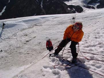 Eiskurs und Felsausbildung Kaunertal Ötztaler Alpen: Spaltenrettung