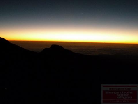 Kilimanjaro Besteigung - Sonnenaufgang am Kilimanjaro