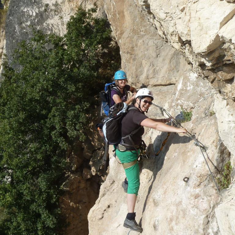 Klettersteig gehen - am Monte Albano