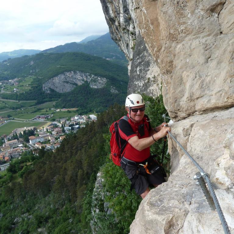 Klettersteig gehen - Im Mori Klettersteig am Gardasee
