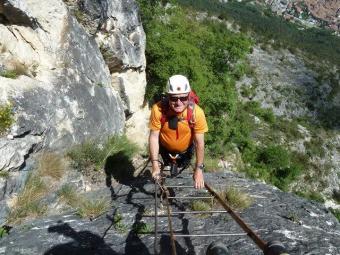 Gardasee Klettersteig Kurs: Mont Albano Klettersteig