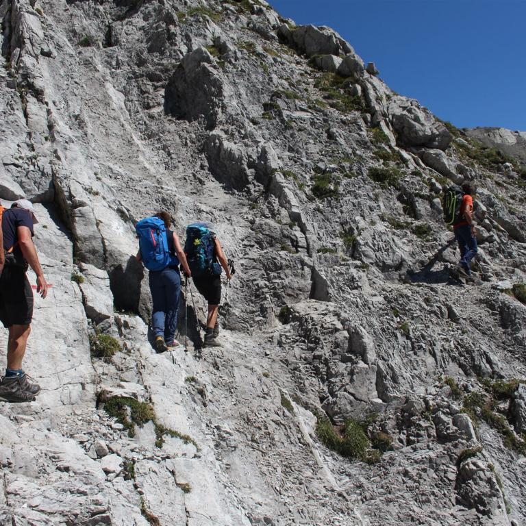 Bergwanderführer Ausbildung: Gehen im leichten Felsgelände