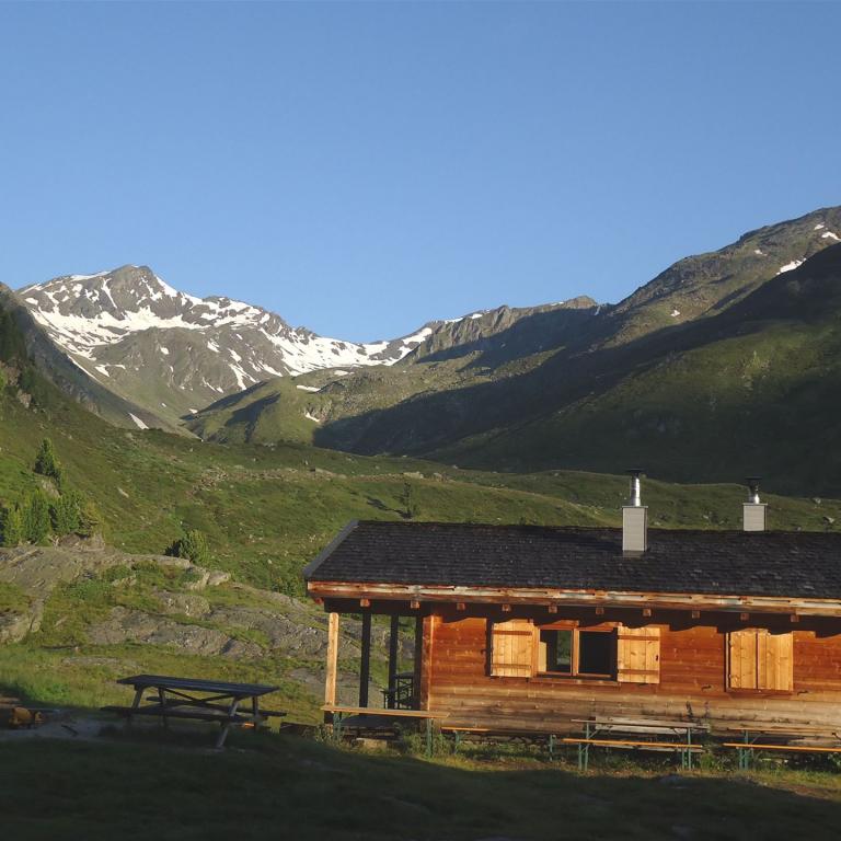 Wanderwoche Ortler Alpen Zufallhütte: Abendstimmung