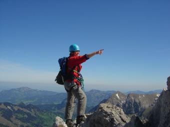 Basiskurs Bergsteigen und Klettern: Richtungszeigend