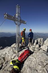 Basiskurs Bergsteigen und Klettern: Gipfel am westlichen Wengenkopf