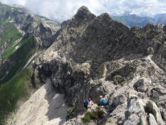 Hindelanger Klettersteig Tagestour: Routenverlauf