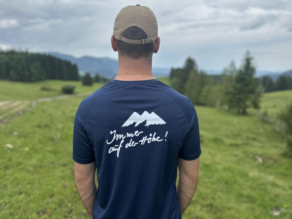 Funktionsshirt E5 Alpenüberquerung Finisher: Rücken