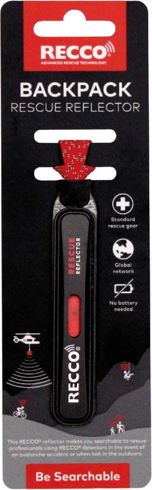 RECCO Rucksack Reflektor Schwarz