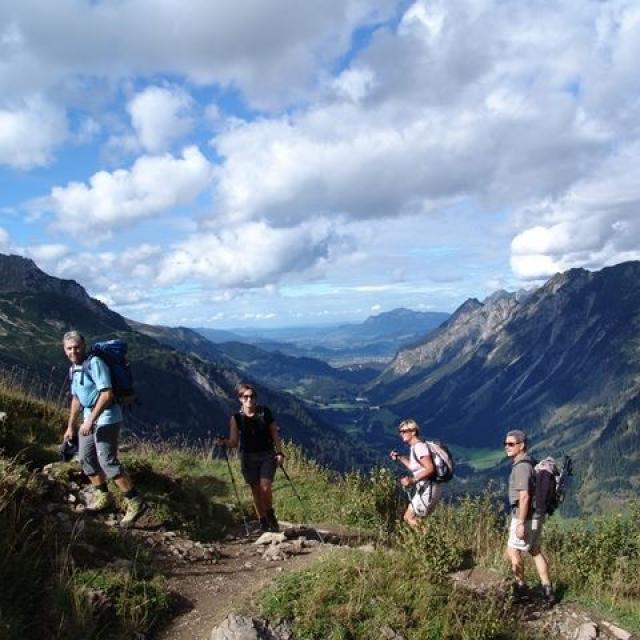 Steinbocktour durch die Allgäuer Alpen: Aufstieg Rappenseehütte