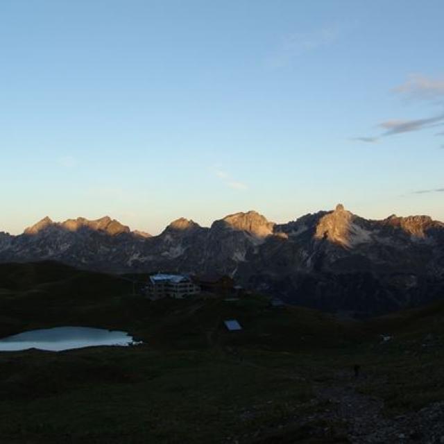 Steinbocktour durch die Allgäuer Alpen: Abendstimmung