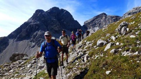 Steinbocktour durch die Allgäuer Alpen: Abstieg in das Hermannskar