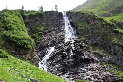 E5 Alpenüberquerung Bergschule Oberallgäu: Wasserfall 