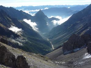 E5 Alpenüberquerung Bergschule Oberallgäu: Ausblick auf die Silberspitze