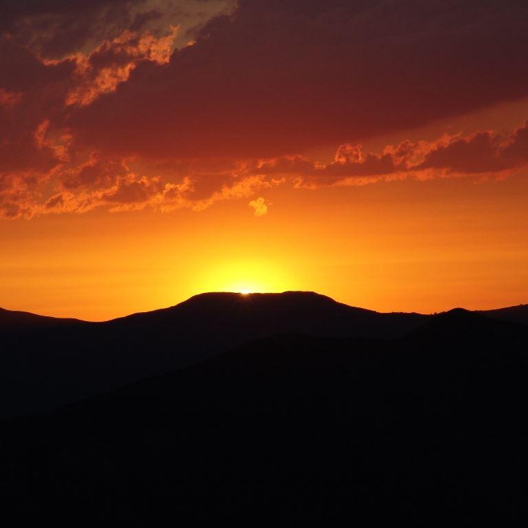 Alpenüberquerung E5 Oberstdorf-Meran: Sonnenuntergang Allgäuer Alpen
