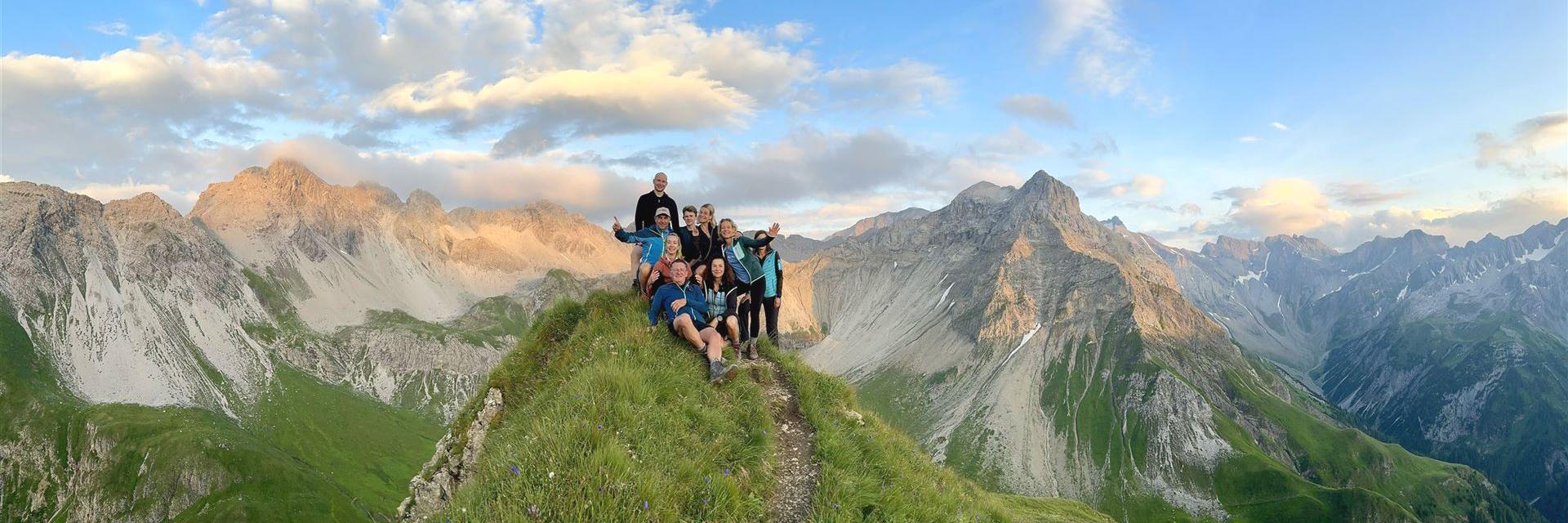 Alpenüberquerung Oberstdorf - Meran Seekopf Memminger Hütte