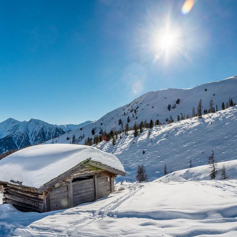 Fanes Schneeschuhwandern Dolomiten