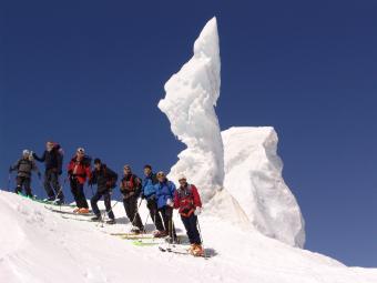 Skitour Wildspitze: Gletscherabfahrt