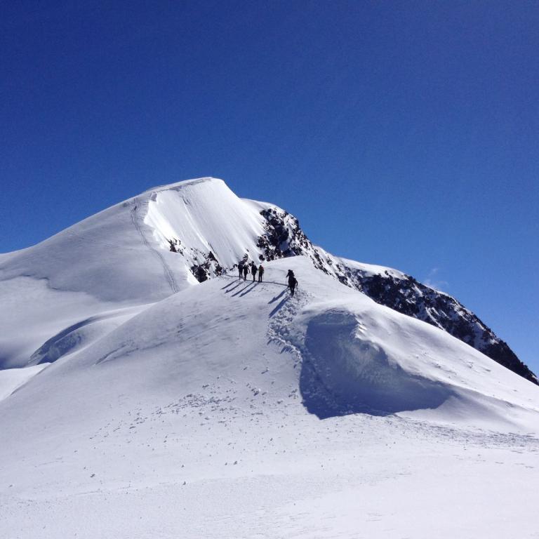 Piz Palue Skibesteigung: Überschreitung