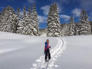 Skitourenkurs in den Allgäuer Alpen: Spuren im Schnee