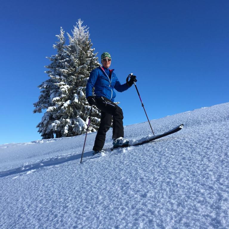 Skitouren gehen lernen - der Wochenkurs: Aufstieg im Pulverschnee mit Genuß
