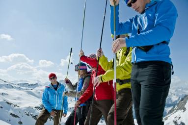 Ortovox Safety Basic Training und Tour  Bergschule Oberallgäu: Sondieren
