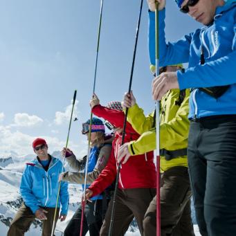 Ortovox Safety Basic Training und Tour  Bergschule Oberallgäu: Sondieren